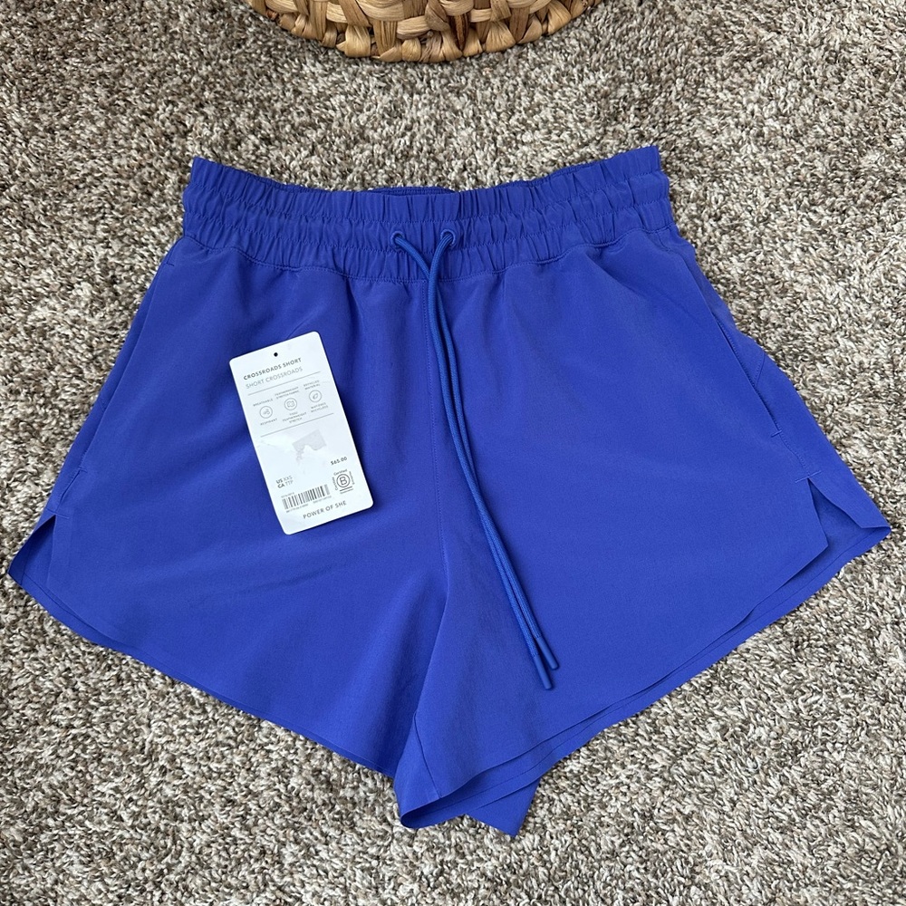 Athleta Vibrant Blue Athletic Shorts